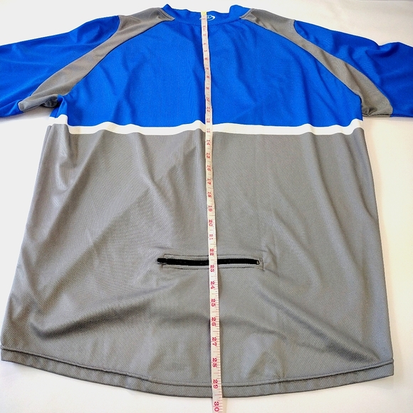 Primal Biking Cycling Jersey Men's XL Short Sleeve Blue Grey White - Picture 10 of 10